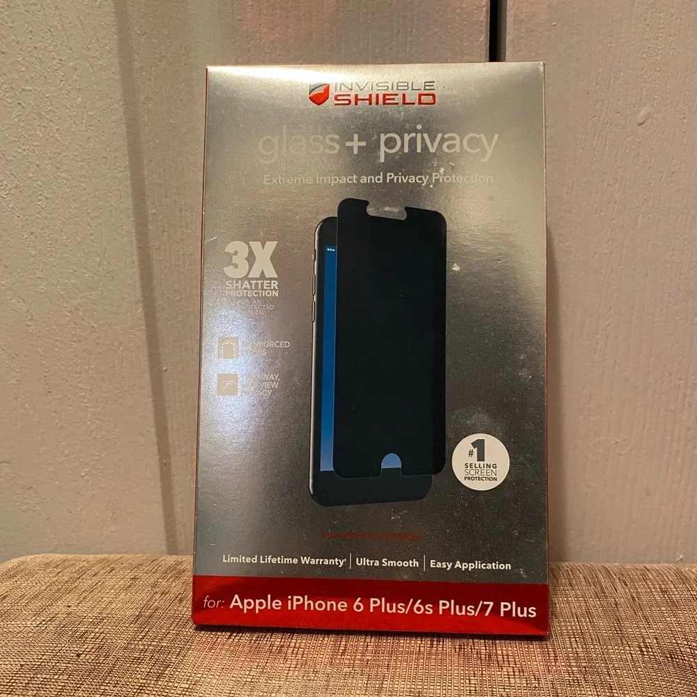 ZAGG Invisible Shield Glass + Privacy screen for the iPhone 6Plus /6SPlus /7Plus